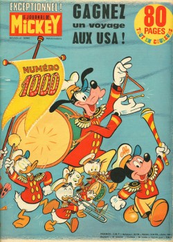 Le Journal de Mickey N:1000 ( 15 Août 1971 ).
