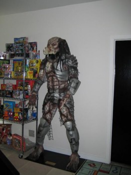 Life-Size Predator Statue Outside John Byrne's Studio