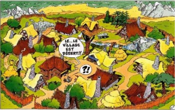Village Astérix miniature 288 Une vue globale dans l'album Astérix et La Traviata.jpg