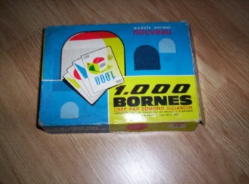 jeu 1000 bornes ancien avec sa pochette