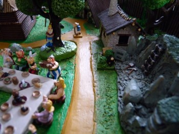 Village Astérix miniature 474 Le village fini.jpg