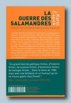 La Guerre des Salamandres / Karel Čapek - Cambourakis (2012) - 4e de couverture