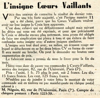 Extrait du n° 31 du 30/07/1933