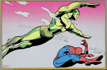 Sub-mariner et Spiderman by Gene Colan.