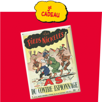 Une authentique couverture d’époque reproduite sur plaque métal !