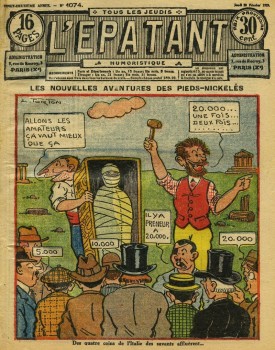 L'Eapatnt 1929 - n°1074 - 28 février 1929 - Les nouvelles aventures des Pieds-Nickelés - page 1.jpg