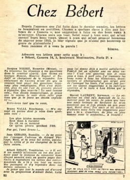 Le courrier des lecteurs