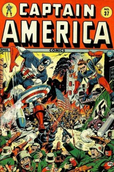 Captain America N°37 04/1944 dessin de Alex Schomburg