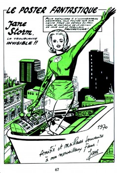 Mini poster de Jane Storm publier dans Marvel N°6 ( Septembre 1970 ).